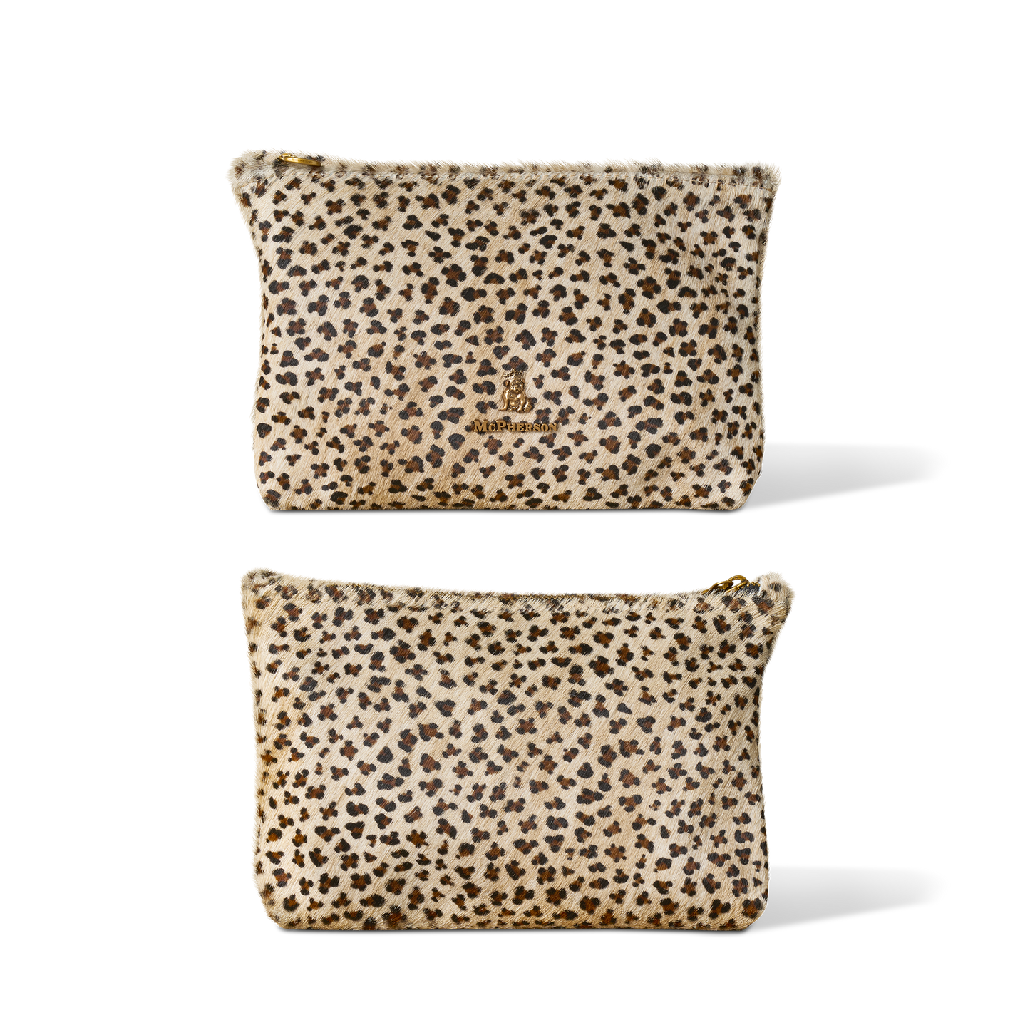 Axel Cable and Valuables Pouch Hair-On Calf Skin-Light Leopard