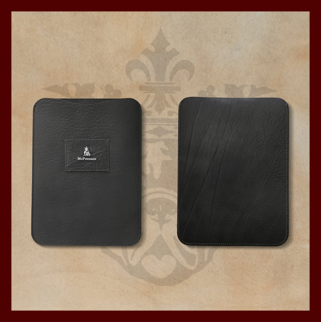 Bronson Black Leather iPad Case