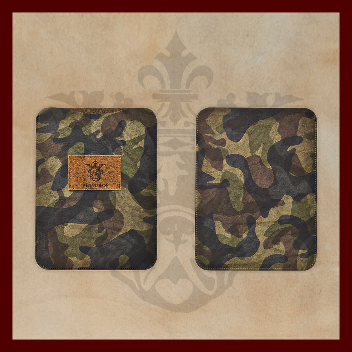 Bronson Camouflage Leather iPad Case