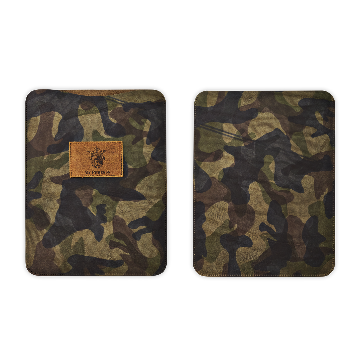 Bronson iPad Case Vegetable Tanned Cowhide-Camouflage-12.9"