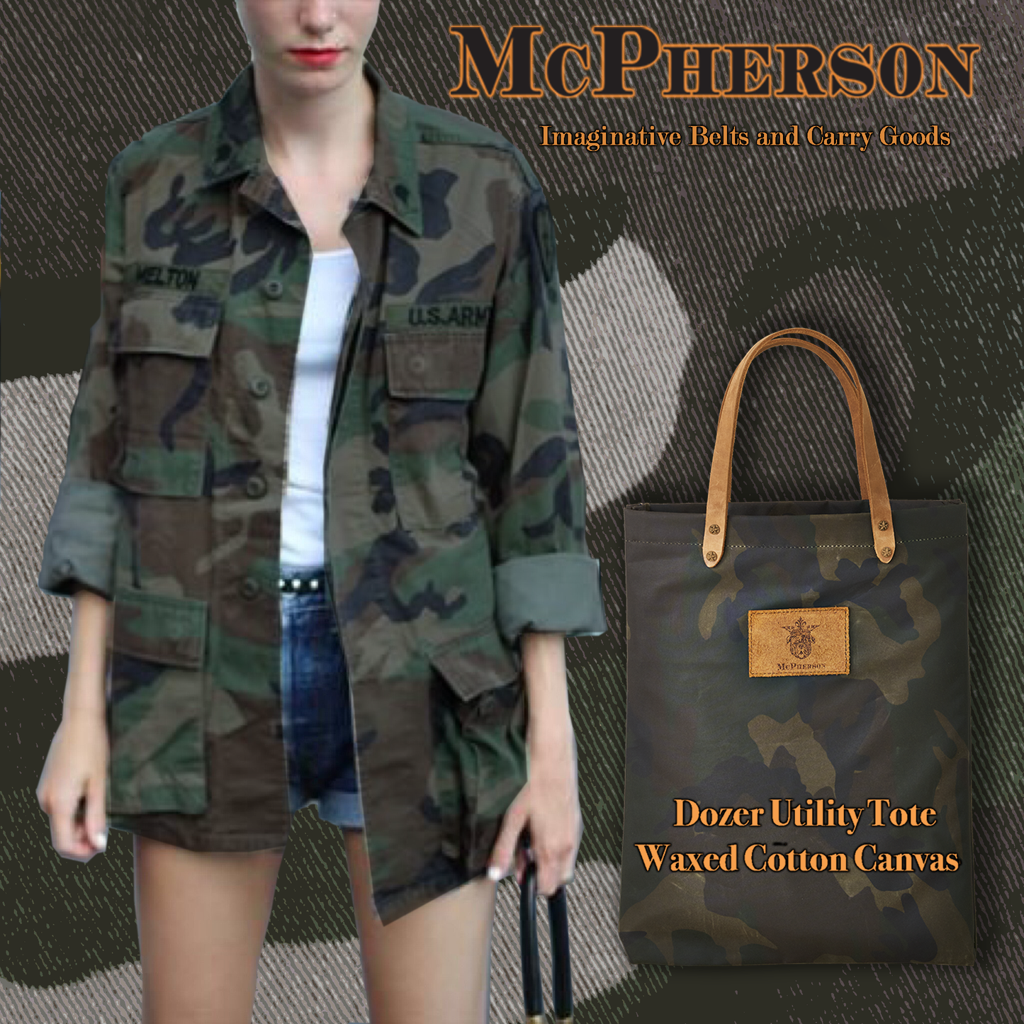 Dozer Camouflage Utility Tote