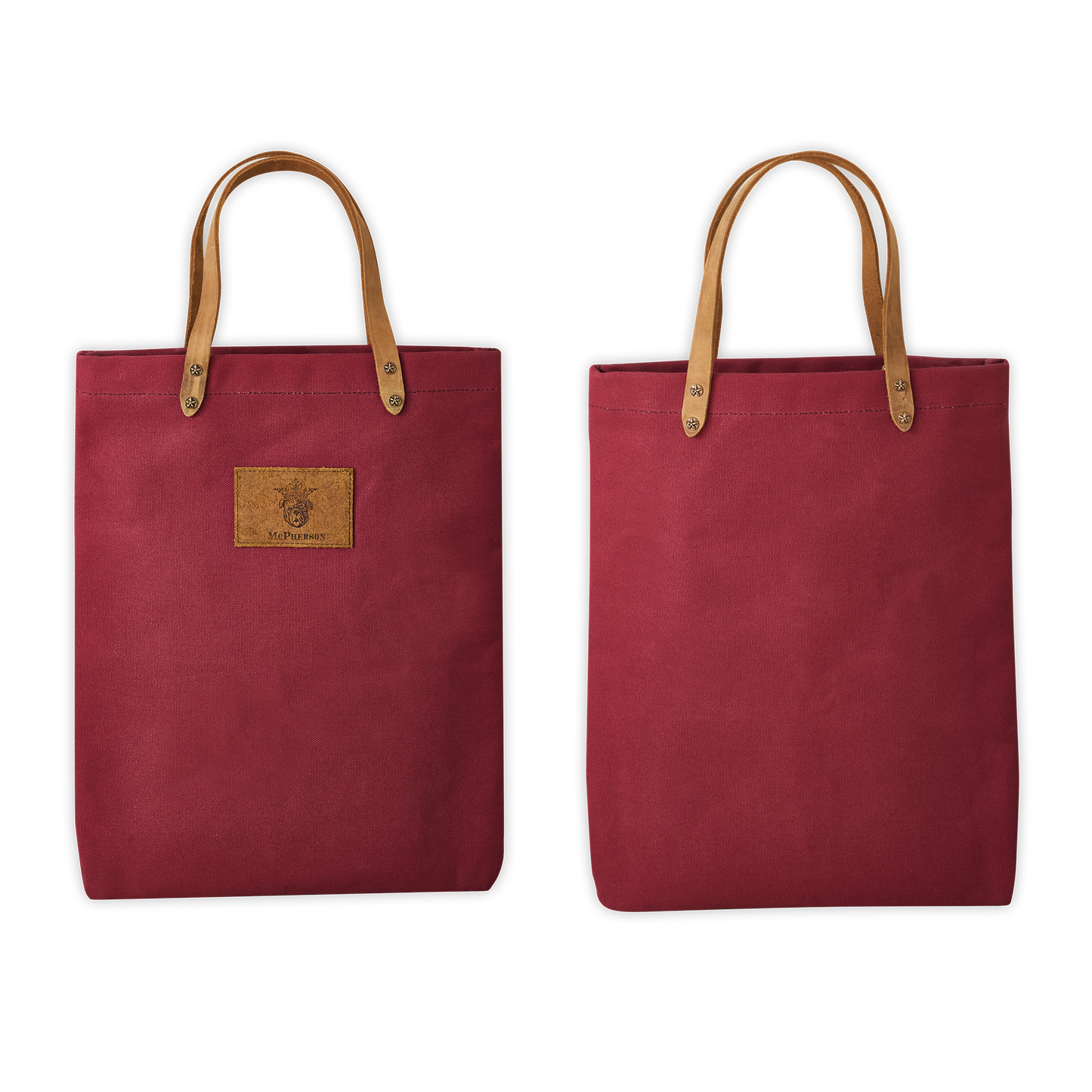 Dozer Utility Tote Heavy Cotton Canvas-Cranberry
