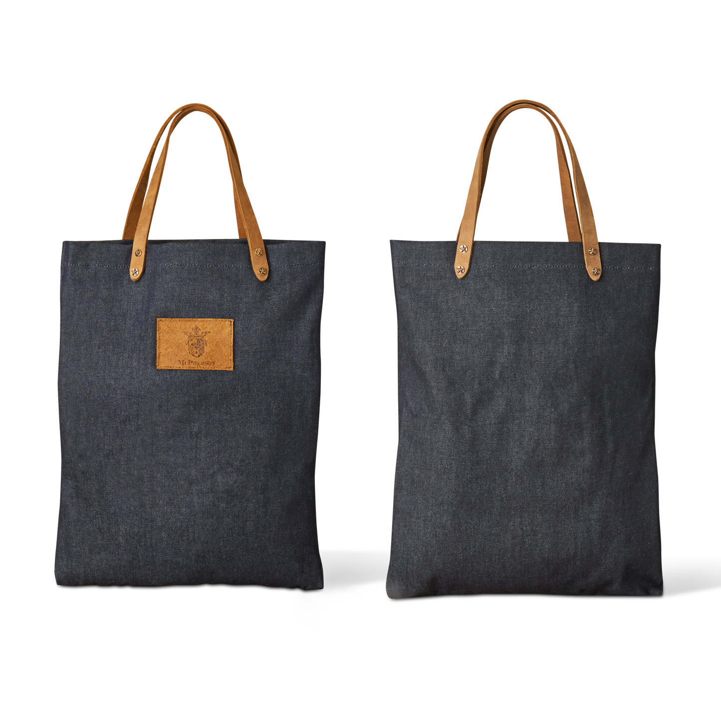 Dozer Utility Tote Heavy Cotton Denim-Dark Navy