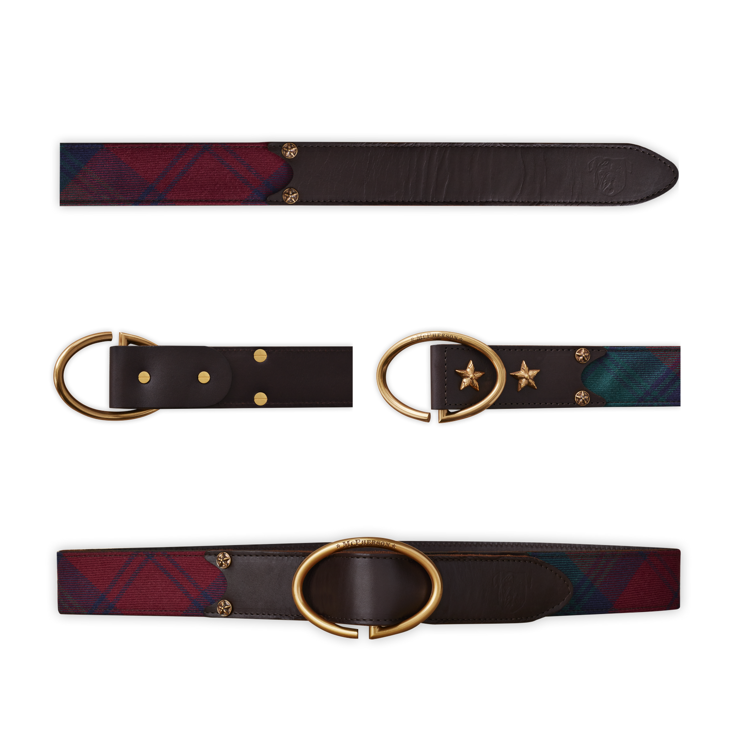 Rufus Elliptic Belt Scottish Wool Tartan-Lindsay Modern Plaid