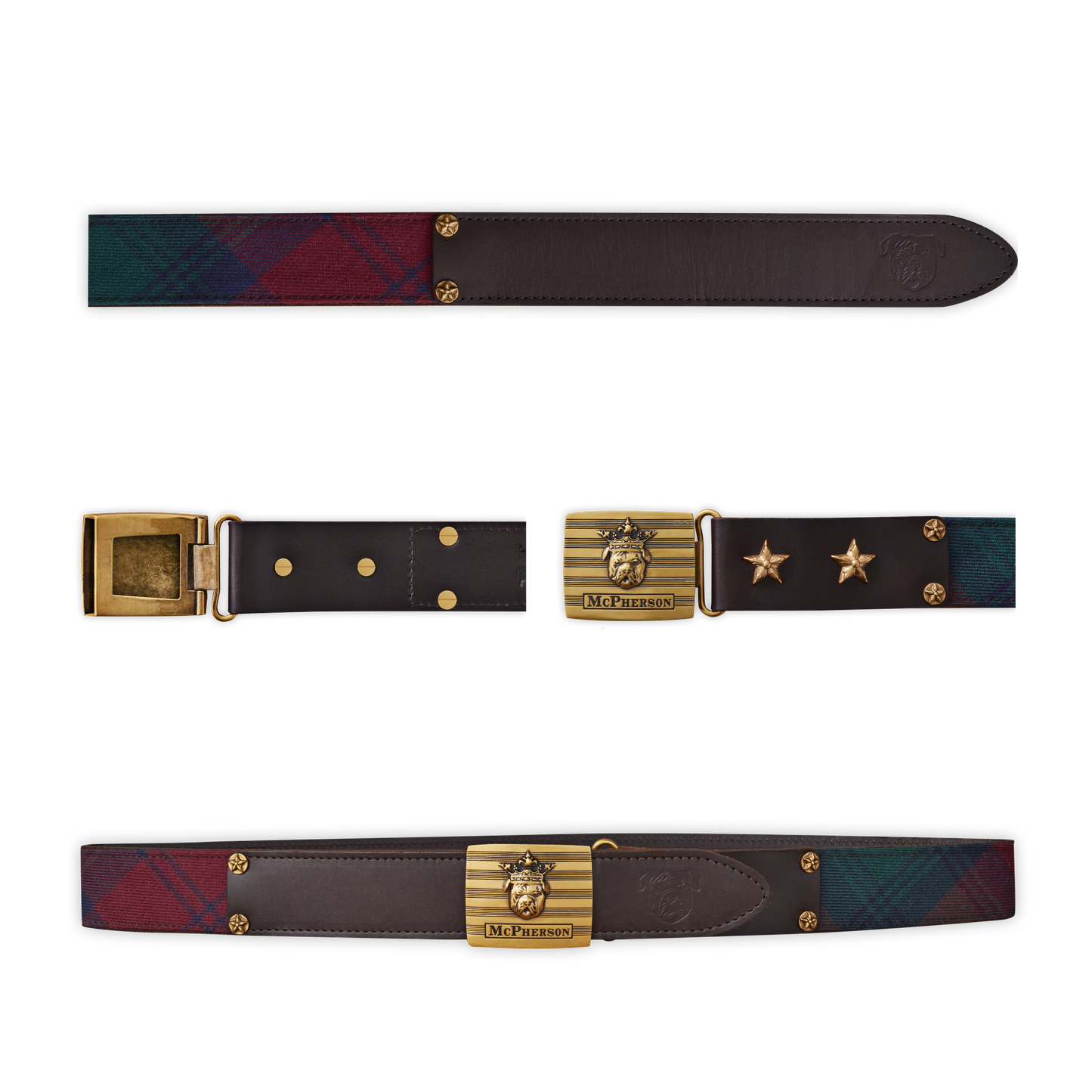 Tug's Engineer Belt Scottish Wool Tartan-Lindsay Modern Plaid