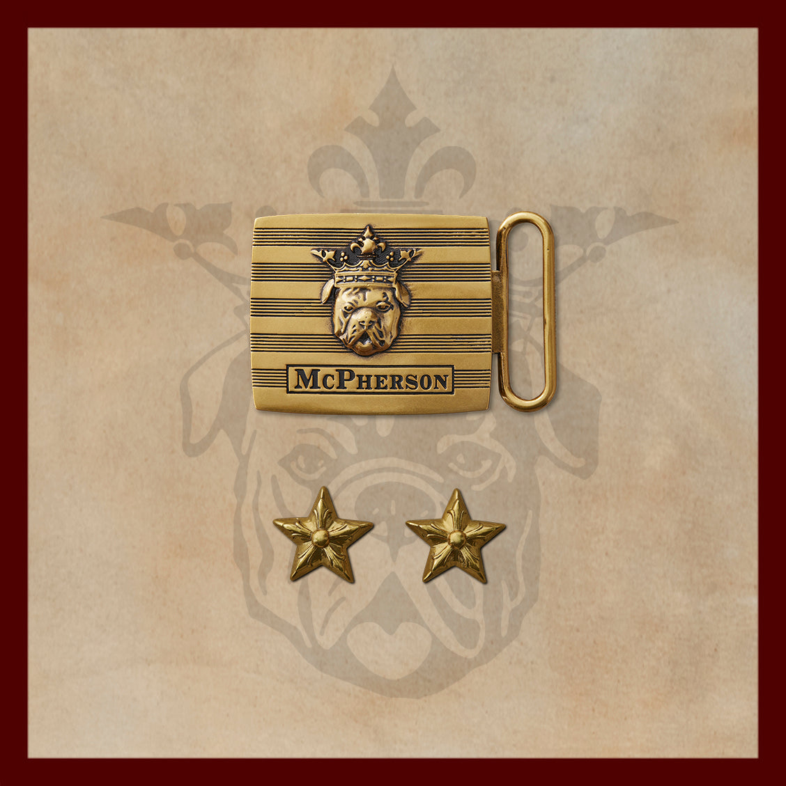 Tug's Gold Engineer Buckle Set