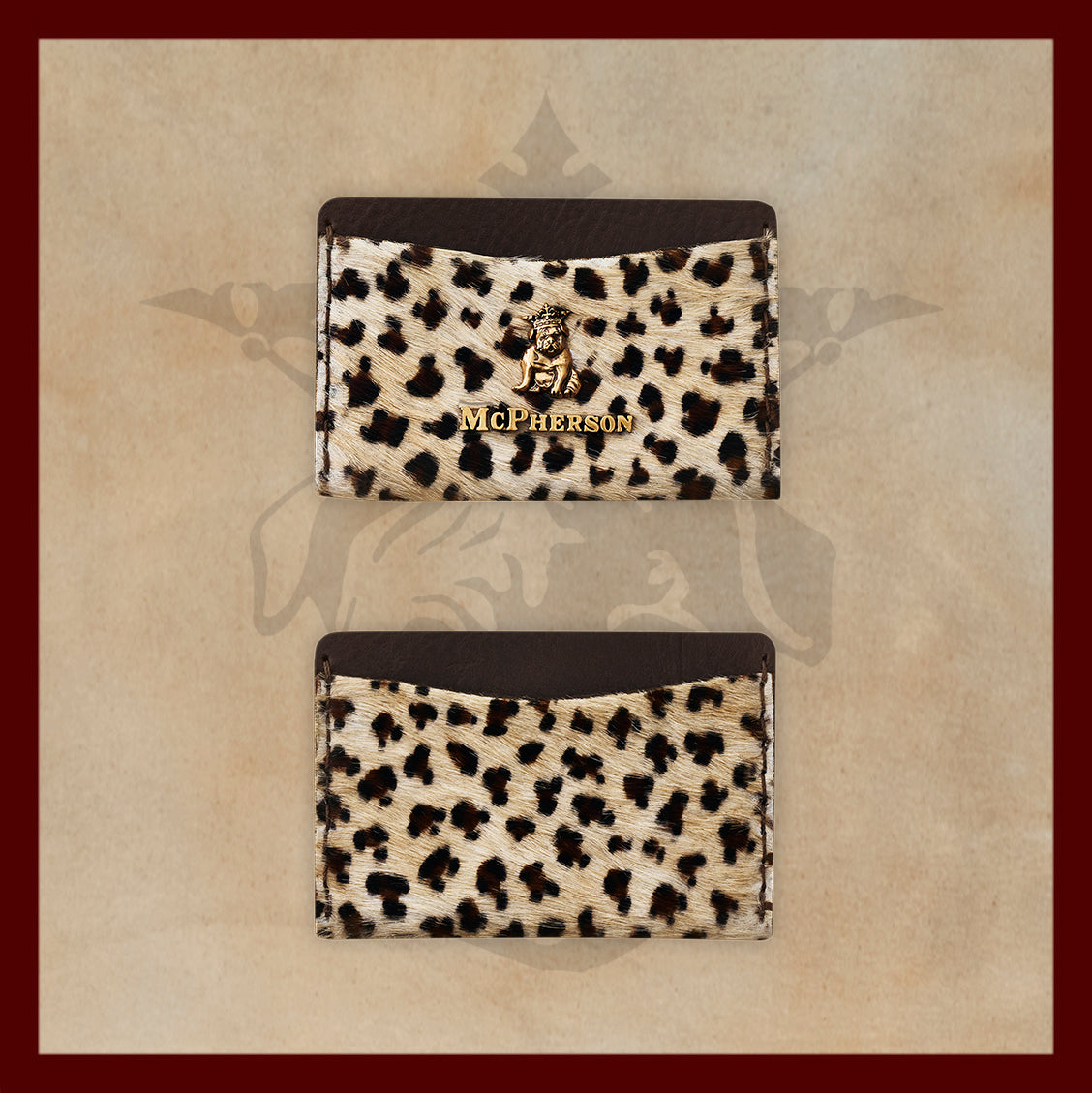 Kyle Light Leopard Card Wallet