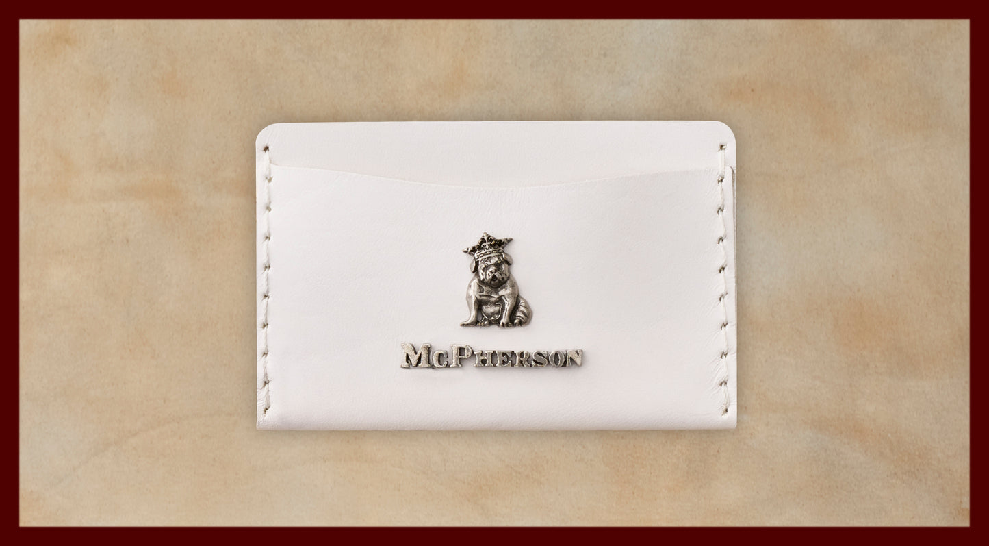 Kyle Card Wallet Vegetable Tanned Cowhide-White