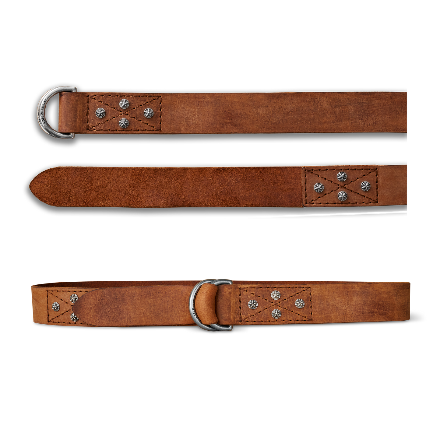 Otis DD Belt Distressed Nubuck Cowhide-Chestnut