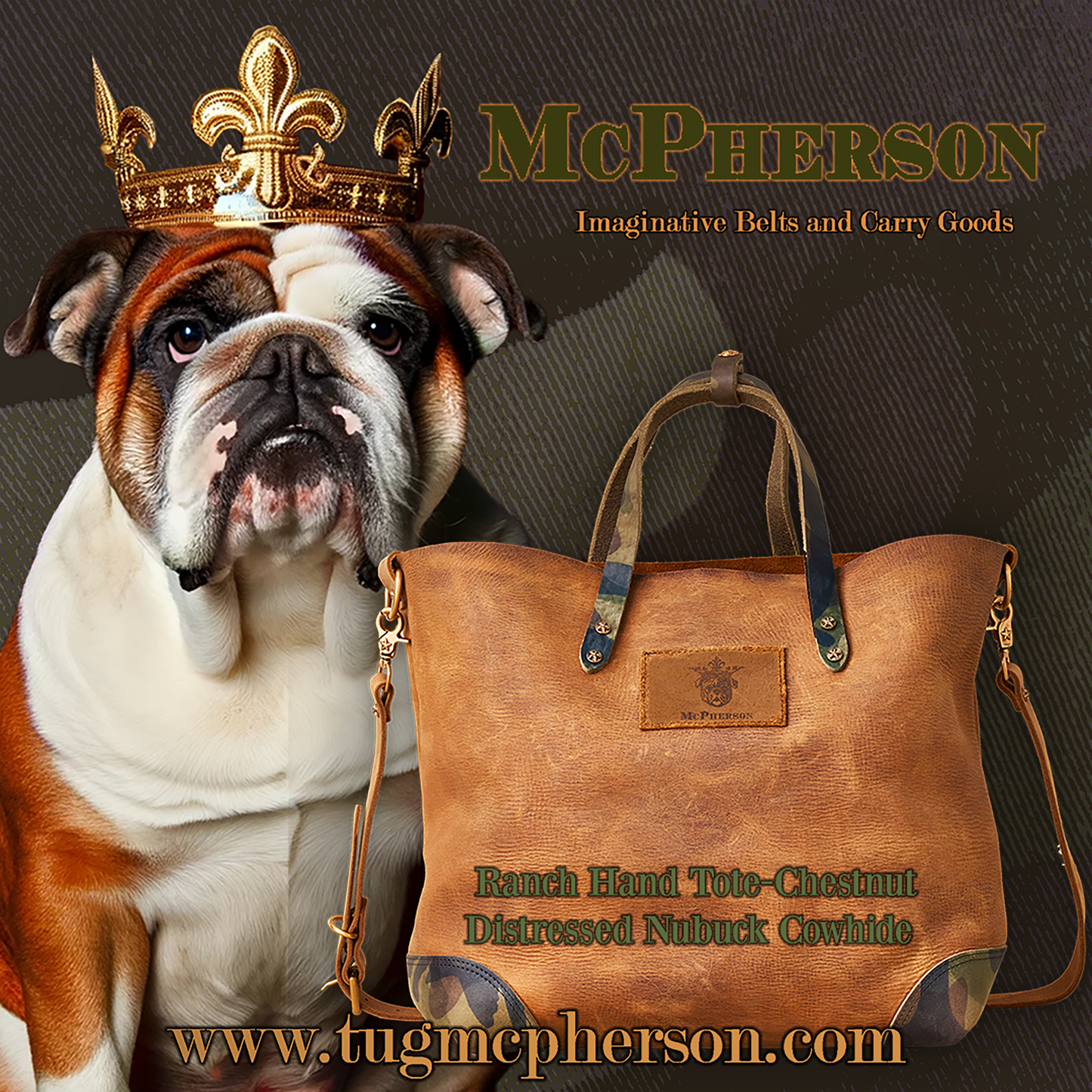 Daisy Ranch Hand Chestnut Leather Tote