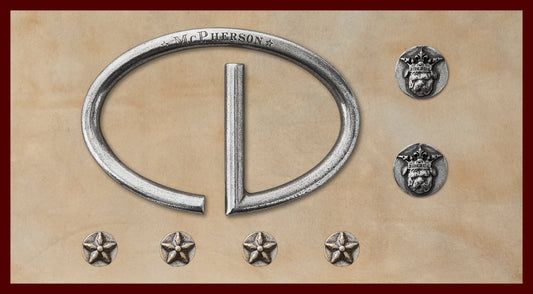 Rufus Silver Elliptic Buckle Set