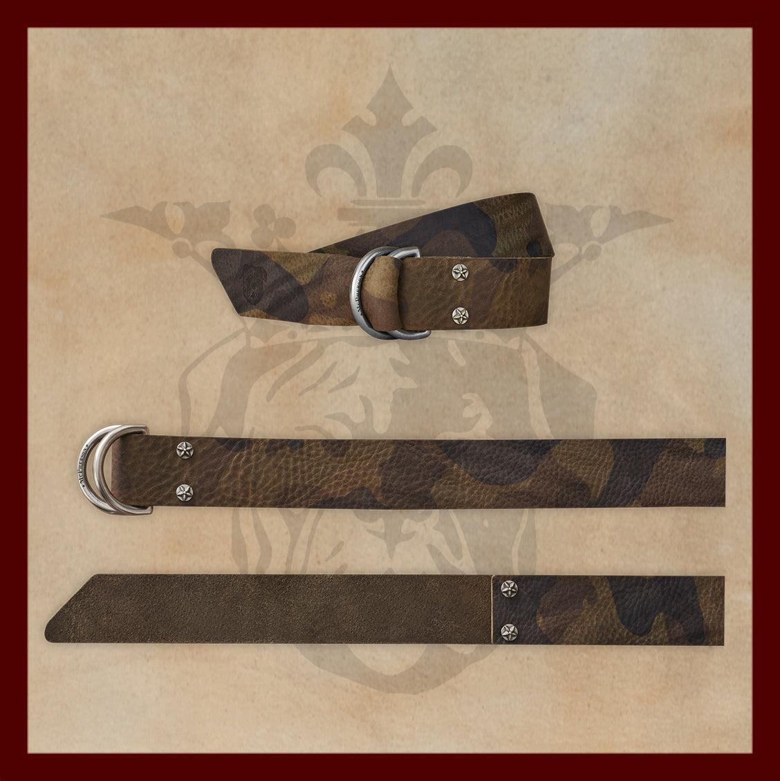 Sarge Camo Girl Novelty Pattern D-Ring Belt