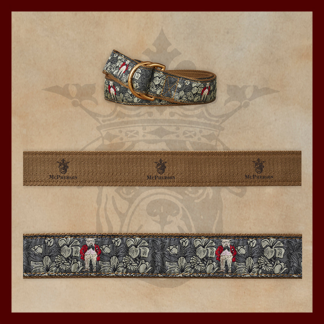 Sarge Duke McPherson Novelty Pattern D-Ring Belt
