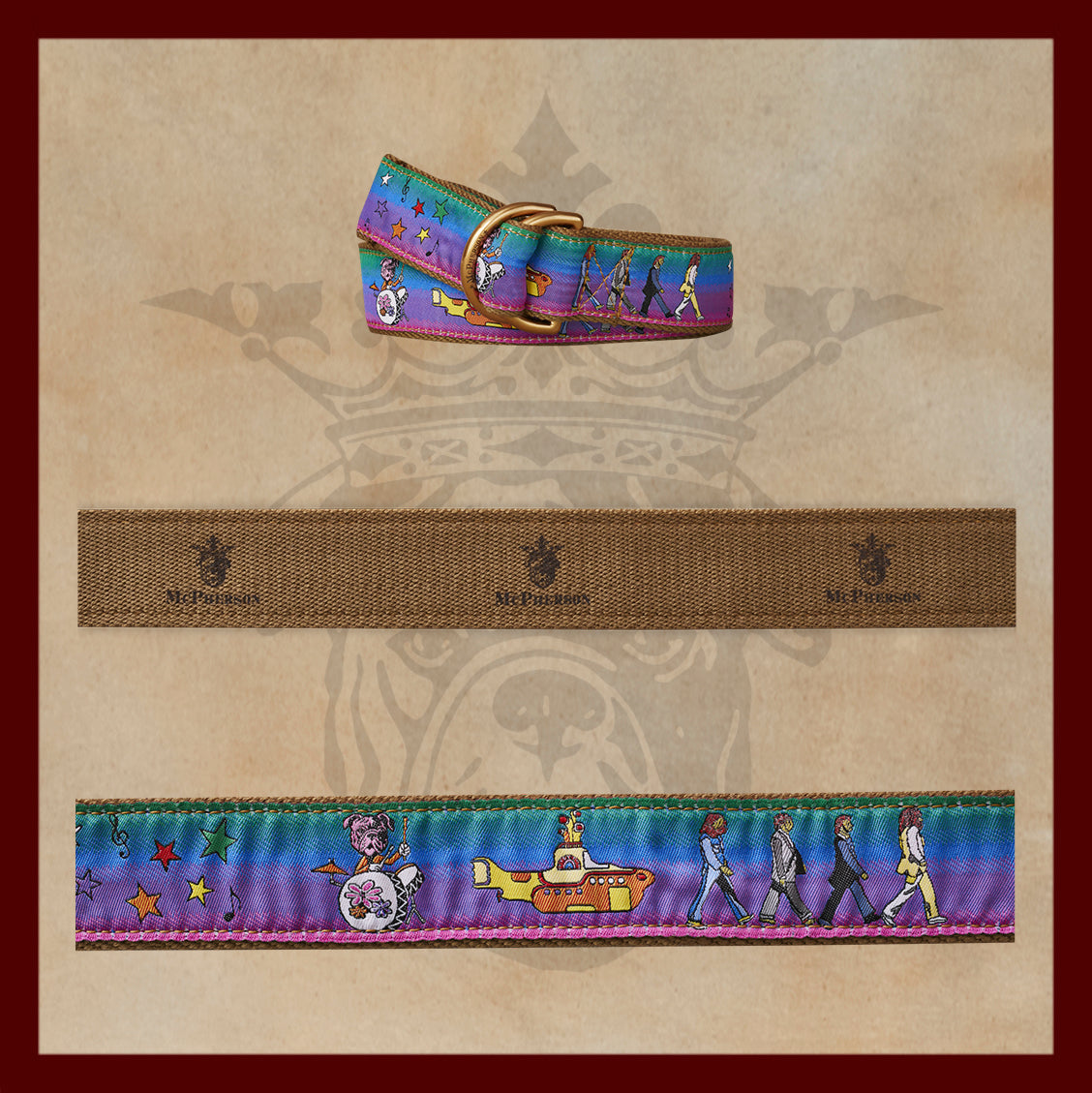 Sarge Hey Tug Novelty Pattern D-Ring Belt