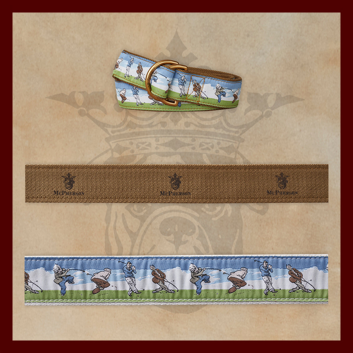 Sarge Release the Kraken Novelty Pattern D-Ring Belt