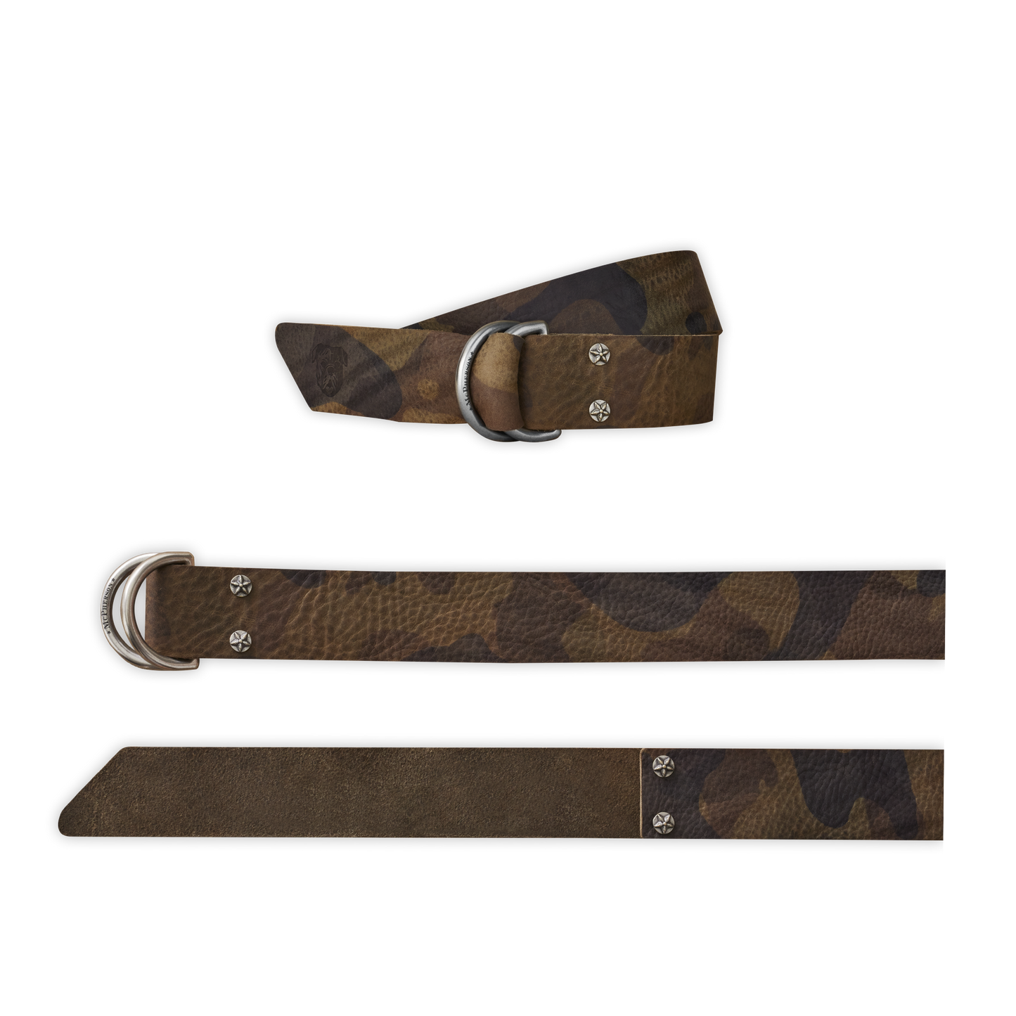 Sarge DD Belt Vegetable Tanned Cowhide-Camouflage