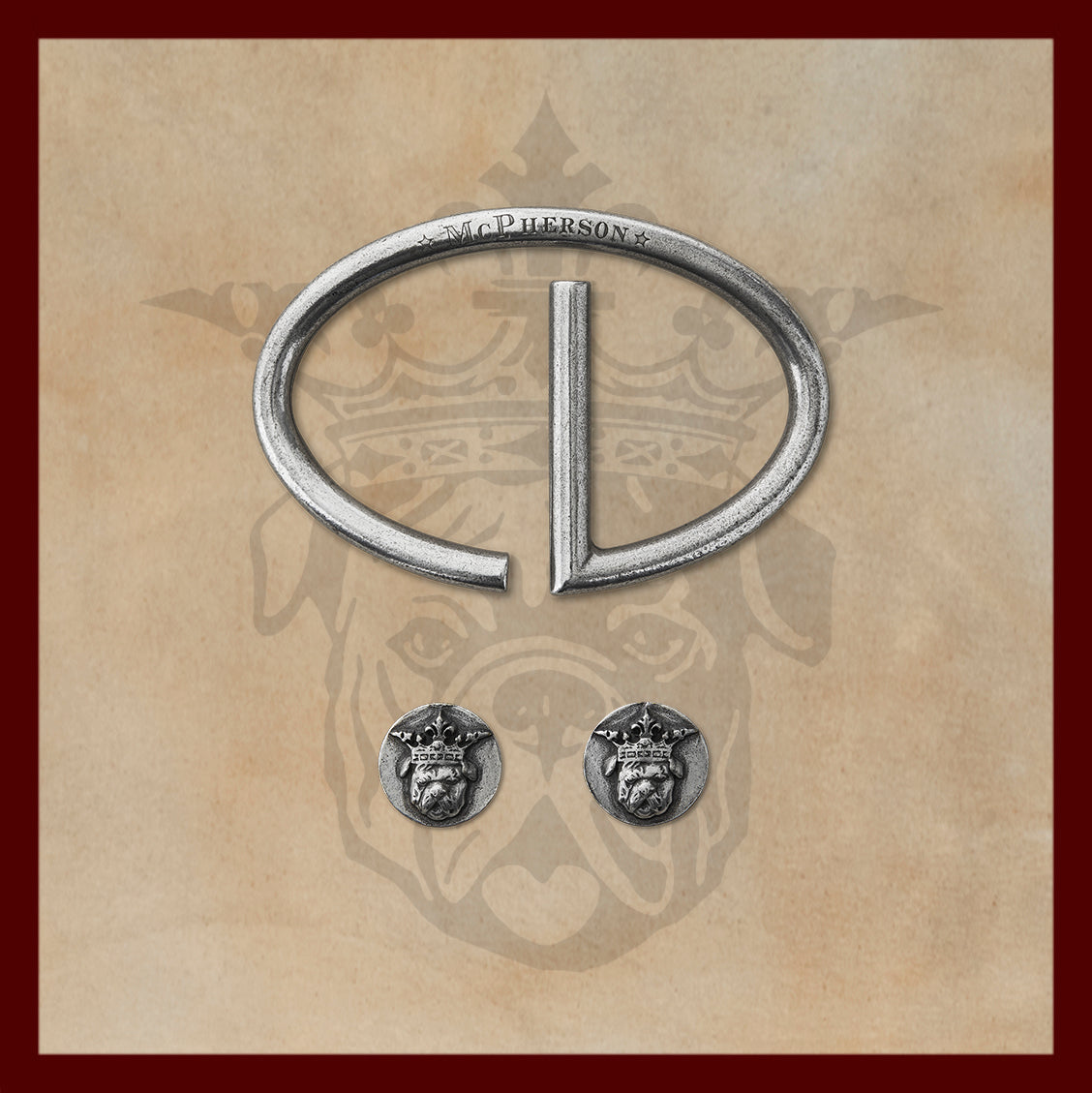 Rufus Silver Elliptic Buckle Set