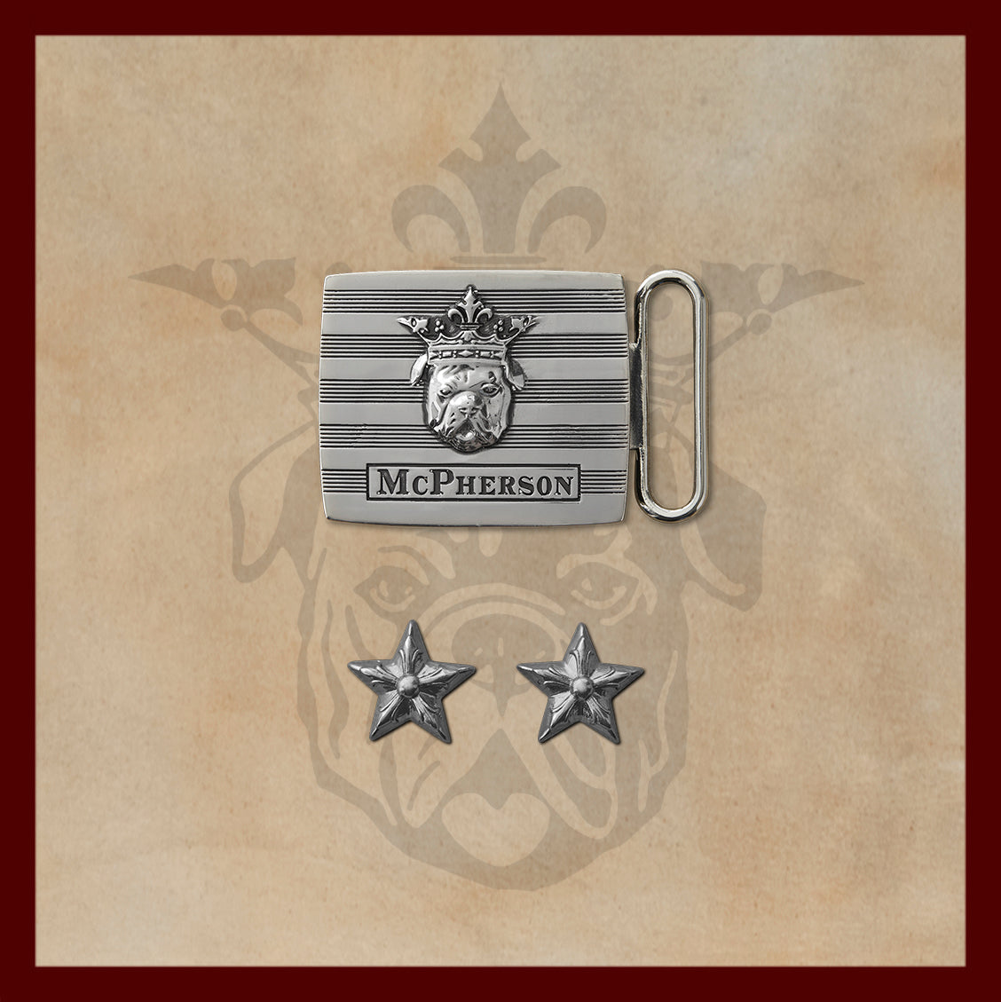 Tug's Silver Engineer Buckle Set