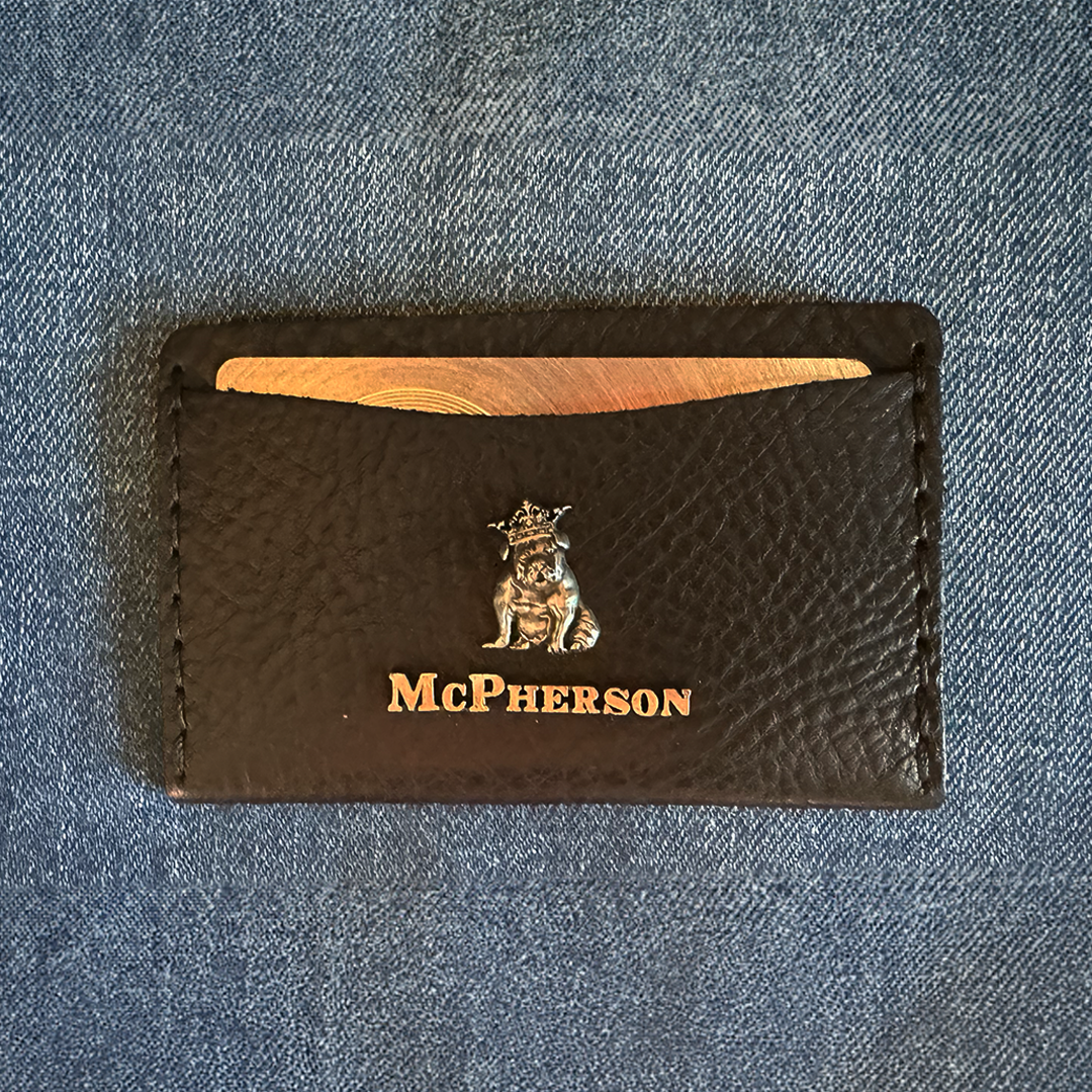 Kyle Black Leather Card Wallet