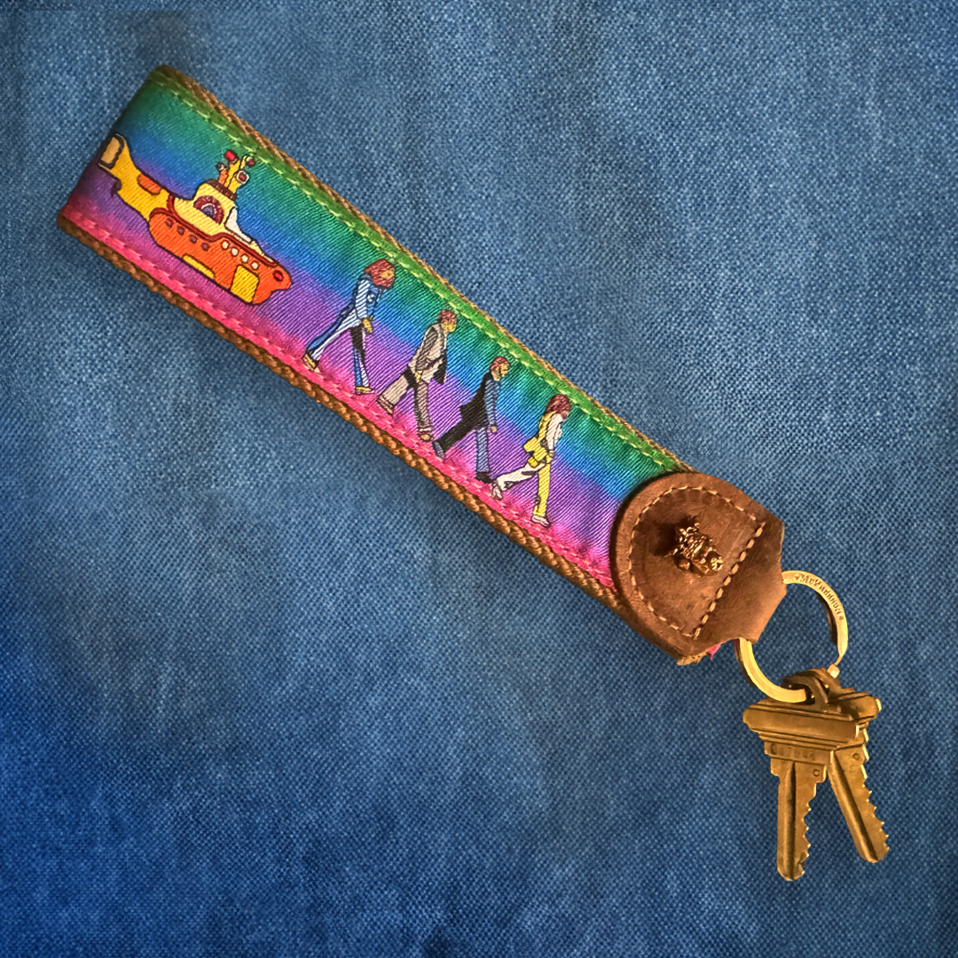 Porter Novelty Hey Tug Pattern Key Fob