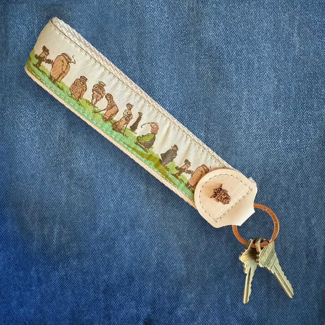 Porter Novelty North Berwick Pattern Key Fob
