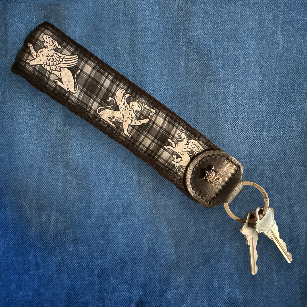 Porter Novelty Regal Icon Pattern Key Fob