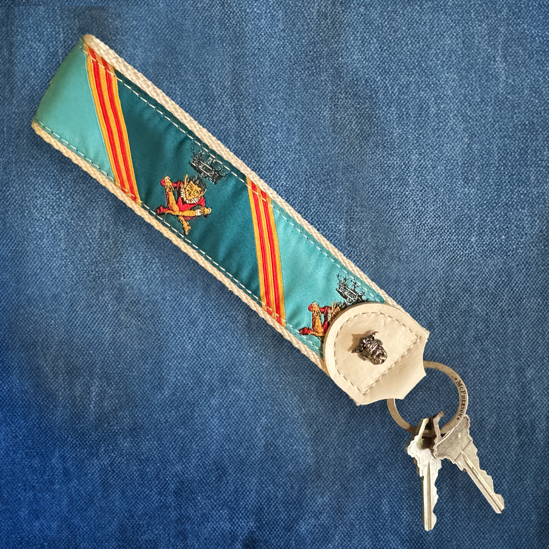 Porter Novelty Royal Jester Pattern Key Fob