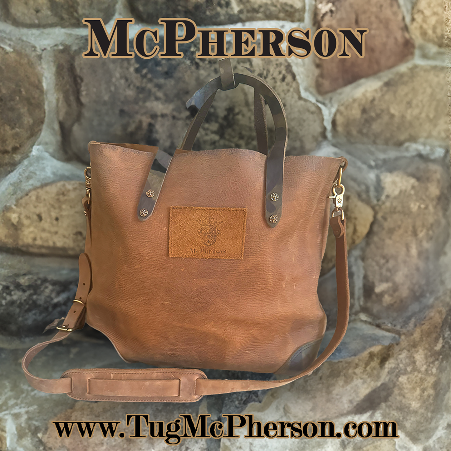 Daisy Ranch Hand Chestnut Leather Tote