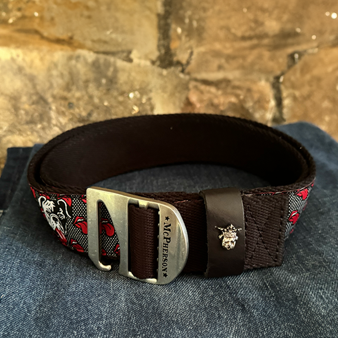 Tank Novelty Honky Tonk Dog Pattern Webbed Utility Belt