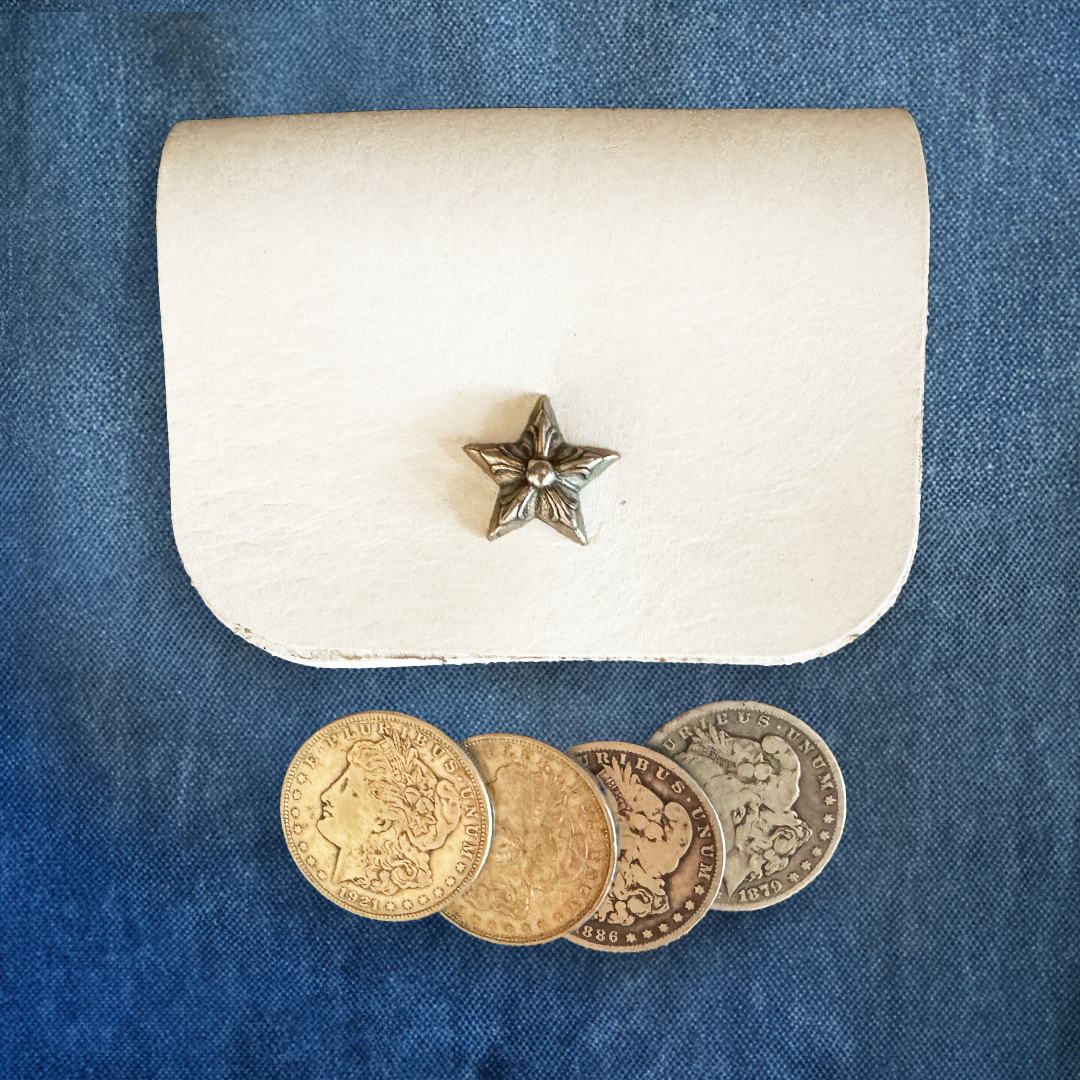 Winston White Leather Coin Purse
