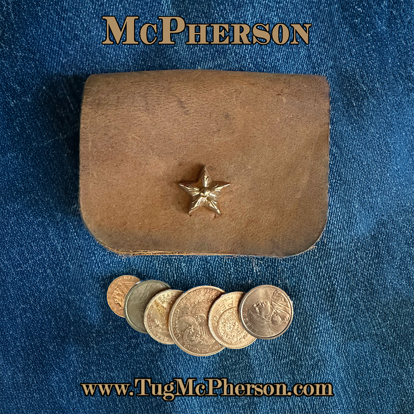 Winston Chestnut Leather Coin Purse