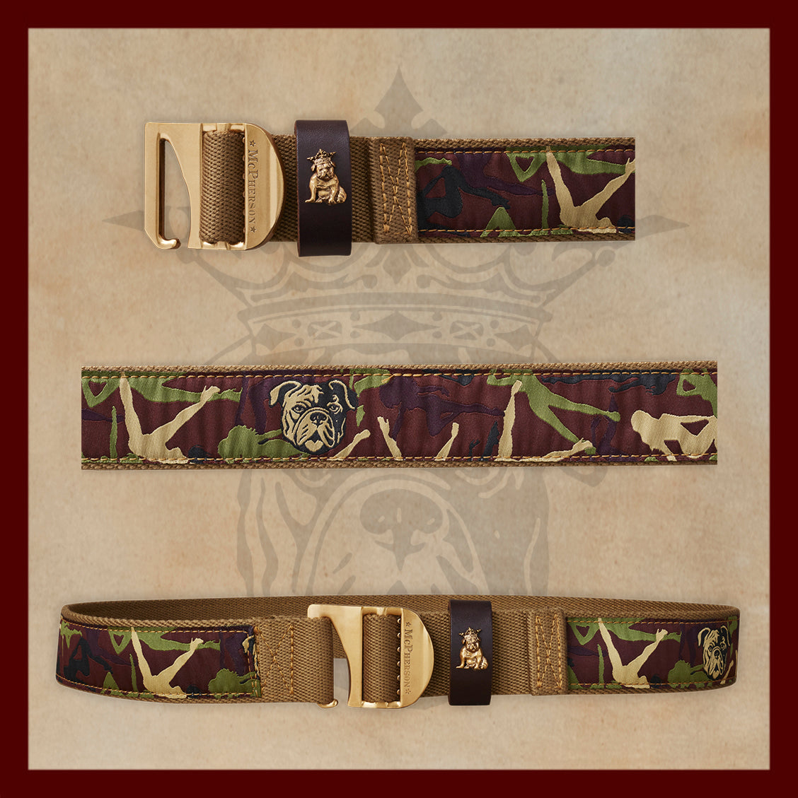 Tank Novelty Camo Girl Pattern Webbed Utility Belt