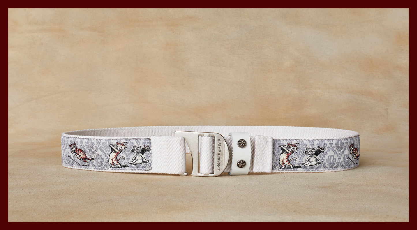 Tank Utility Belt Woven Jacquard-Golfing Cats