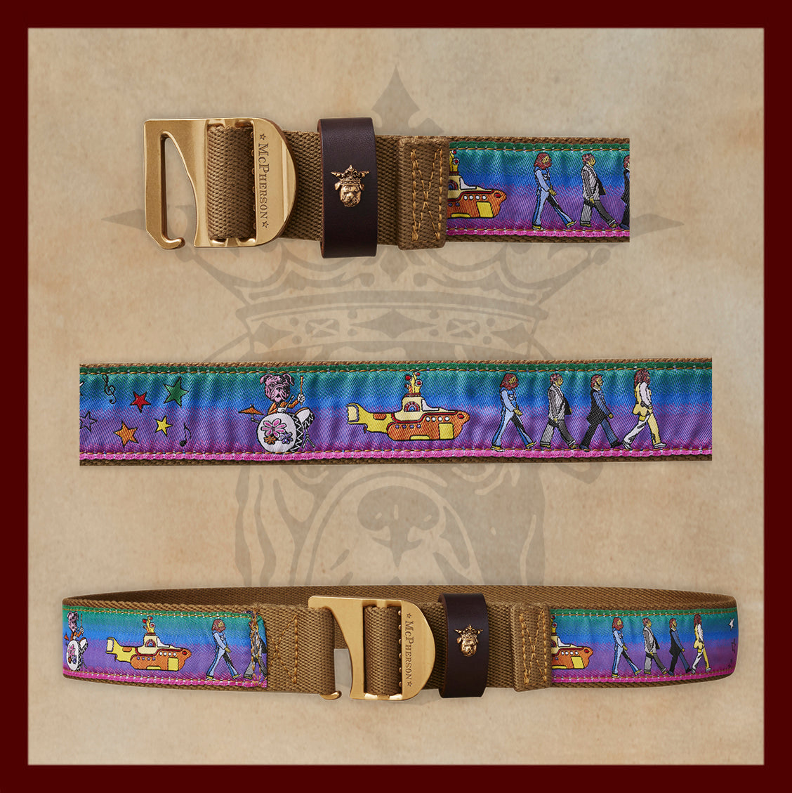 Tank Novelty Hey Tug Pattern Webbed Utility Belt