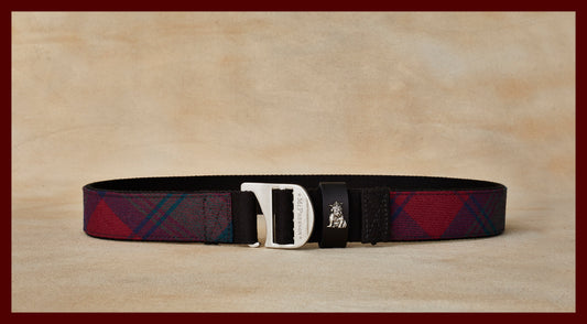 Tank Red and Green Scottish Wool Plaid Utility Belt