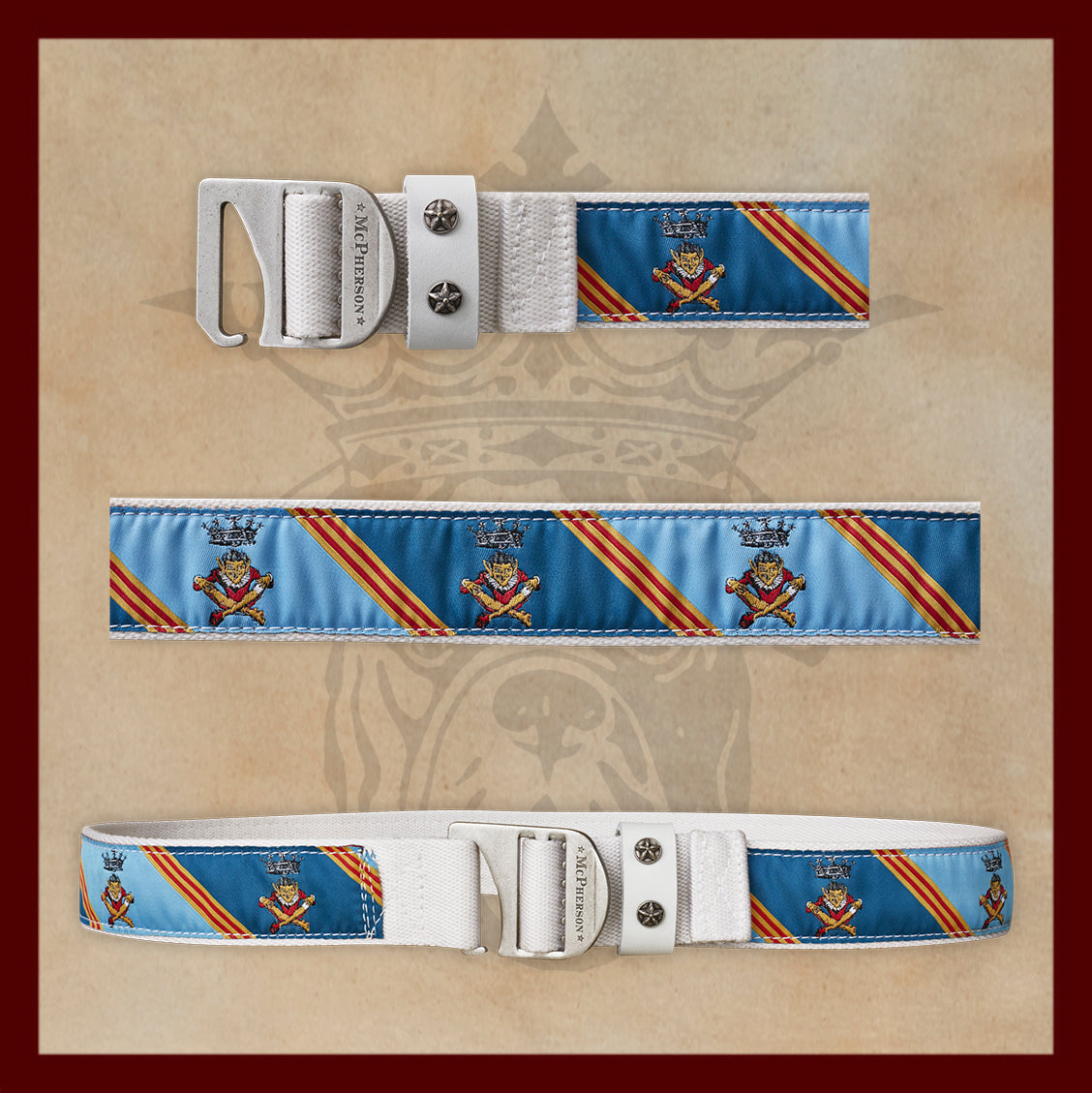 Tank Novelty Royal Jester Pattern Webbed Utility Belt