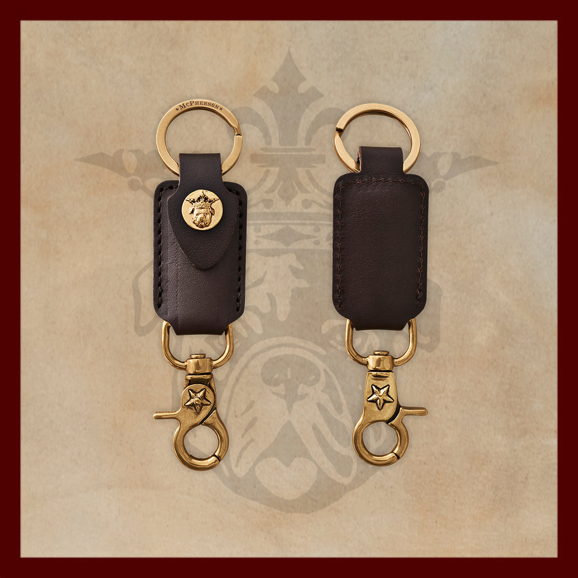 Tilman Dark Brown Valet Key Clip