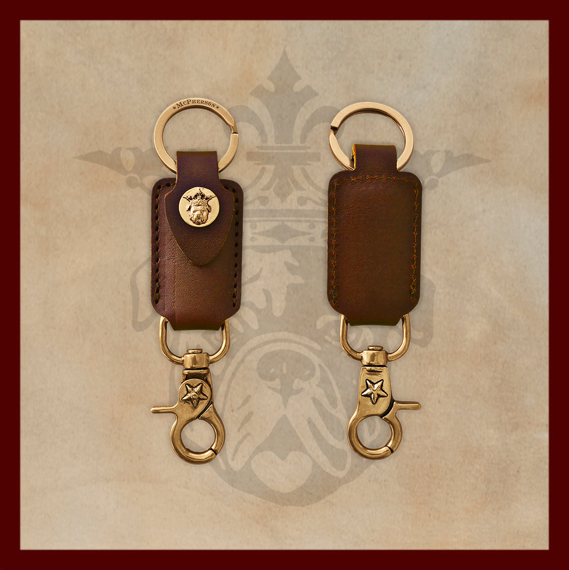 Tilman Medium Brown Valet Key Clip
