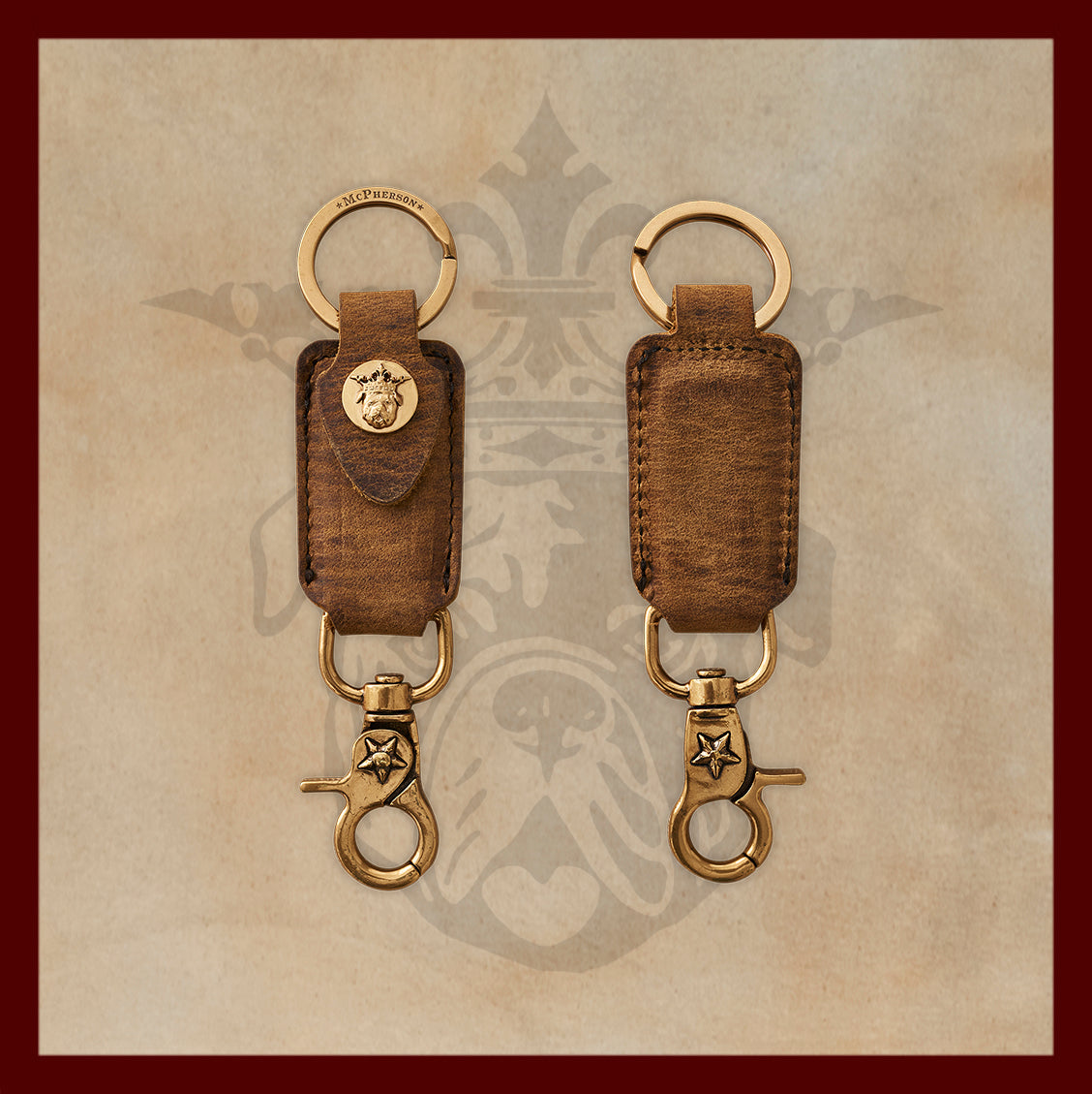 Tilman Chestnut Valet Key Clip