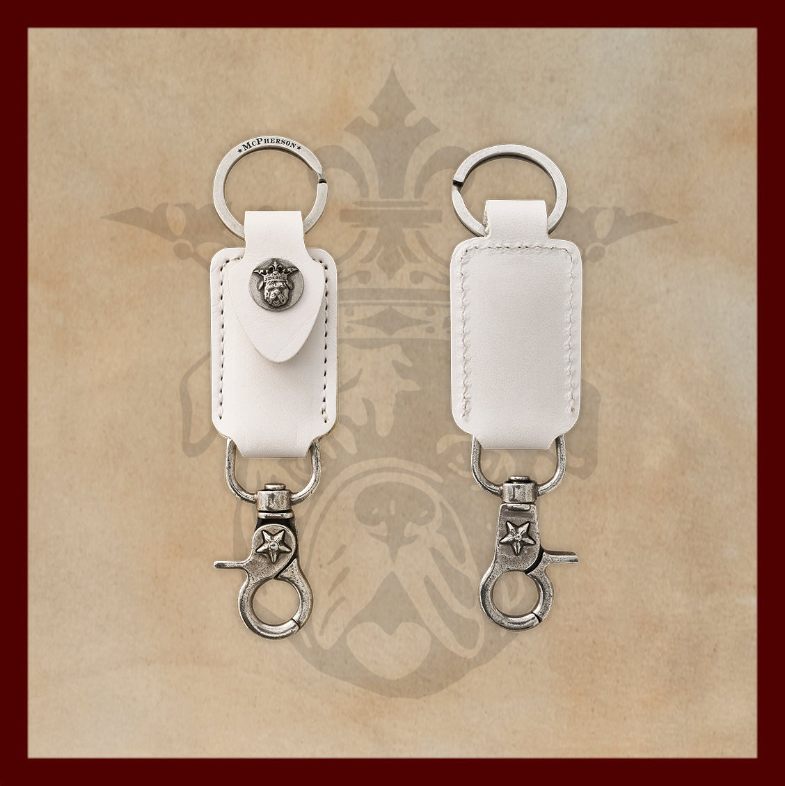 Tilman White Valet Key Clip