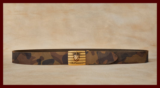 Tug's Camouflage Leather Engineer Belt