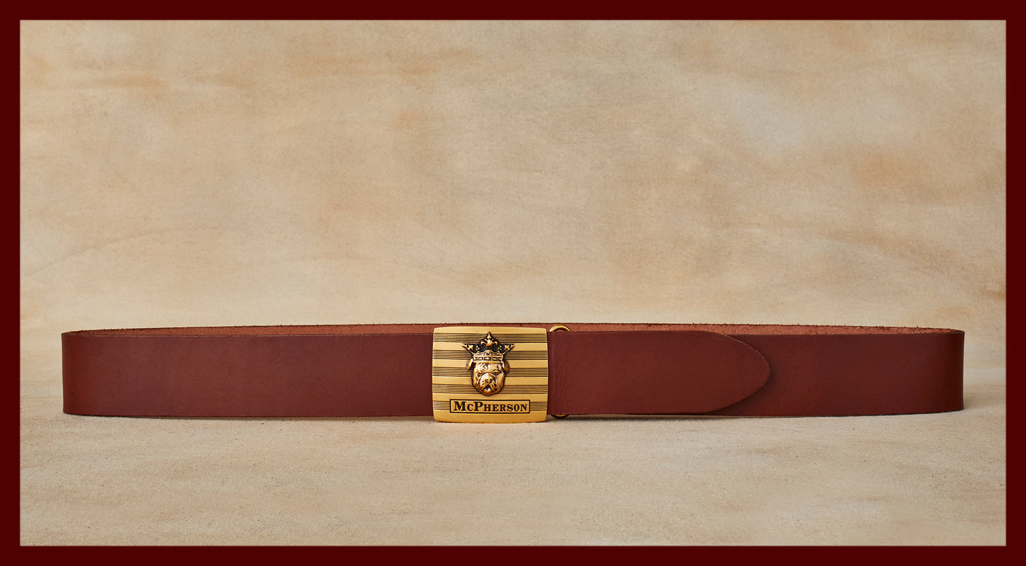 Tug's Medium Brown Leather Engineer Belt