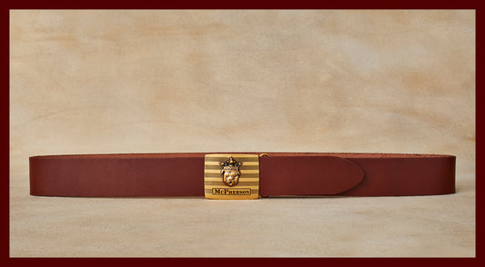 Tug's Medium Brown Leather Engineer Belt