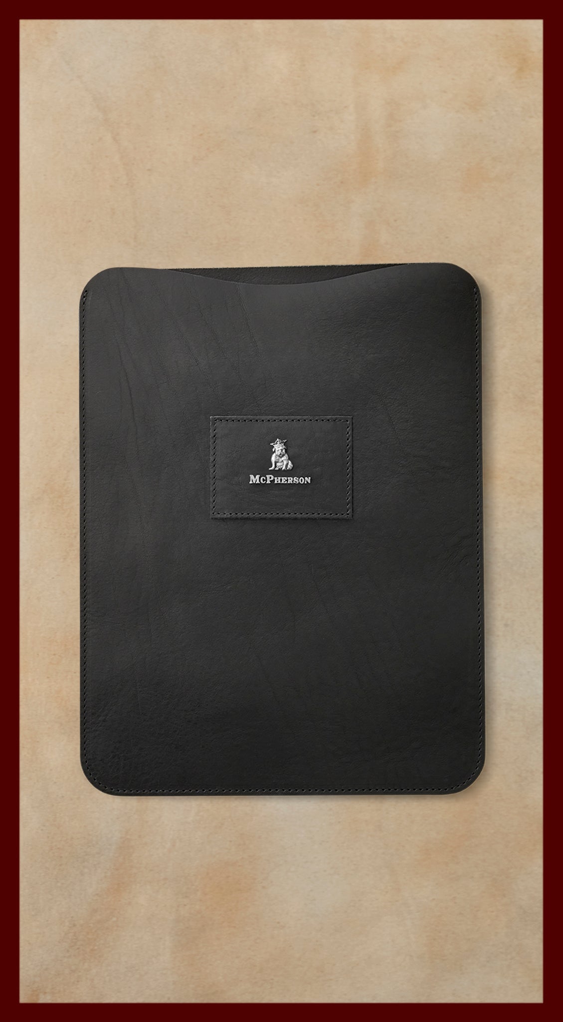 Bronson Black Leather iPad Case