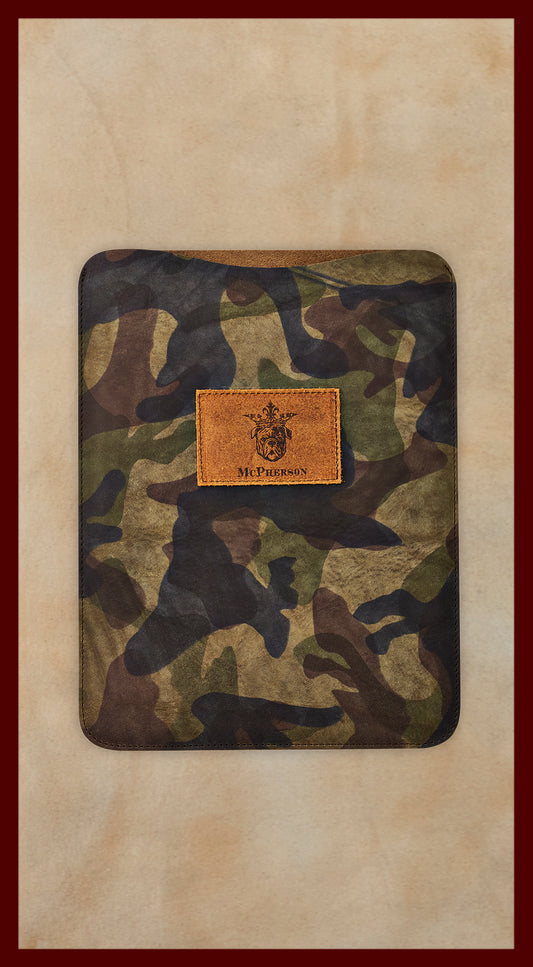 Bronson Camouflage Leather iPad Case
