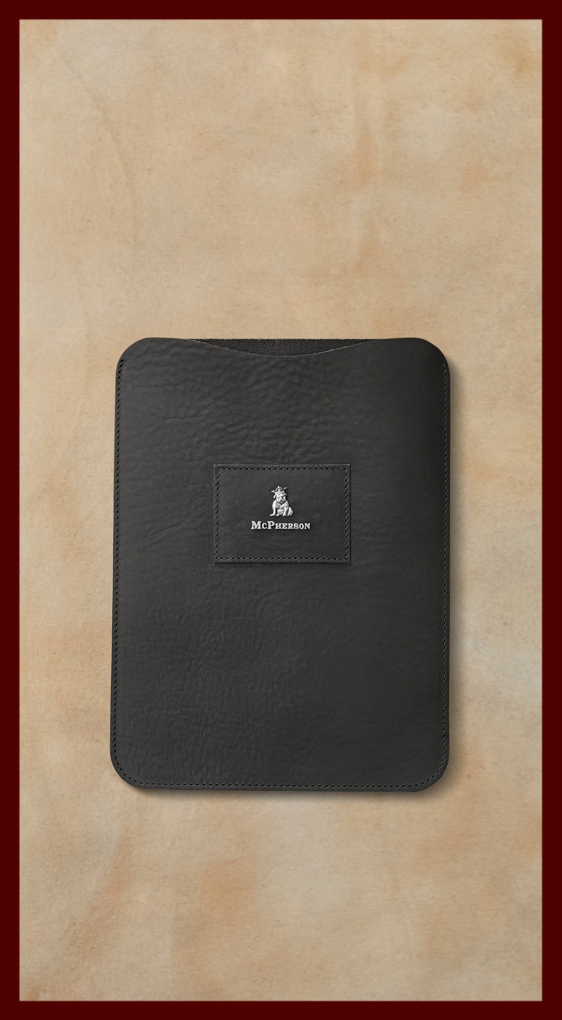 Bronson Black Leather iPad Case