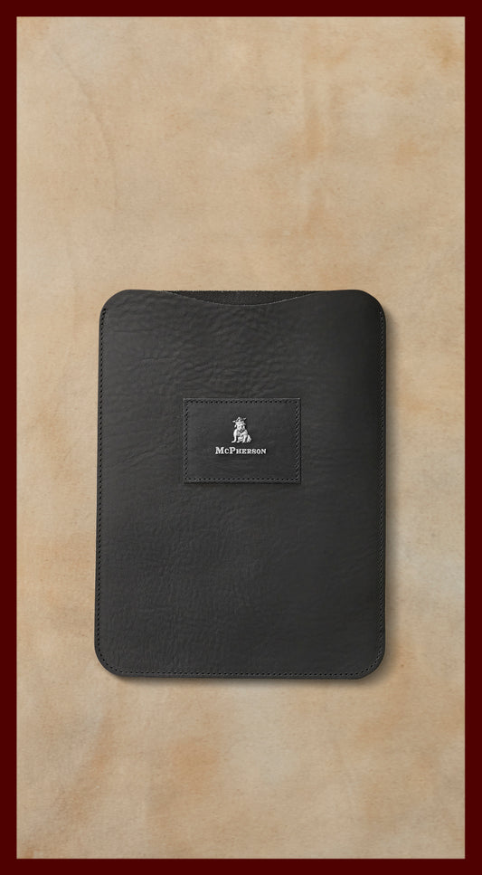 Bronson Black Leather iPad Case