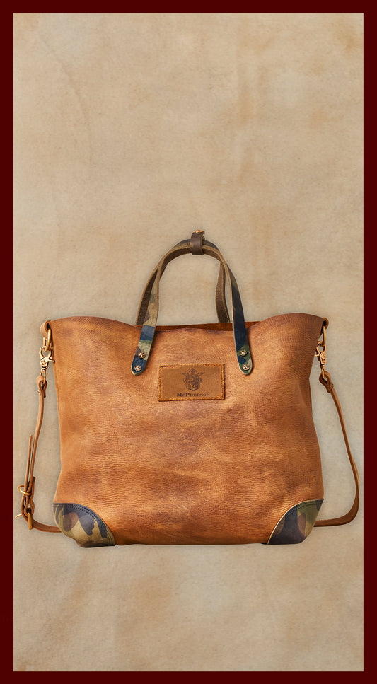 Daisy Ranch Hand Chestnut Leather Tote