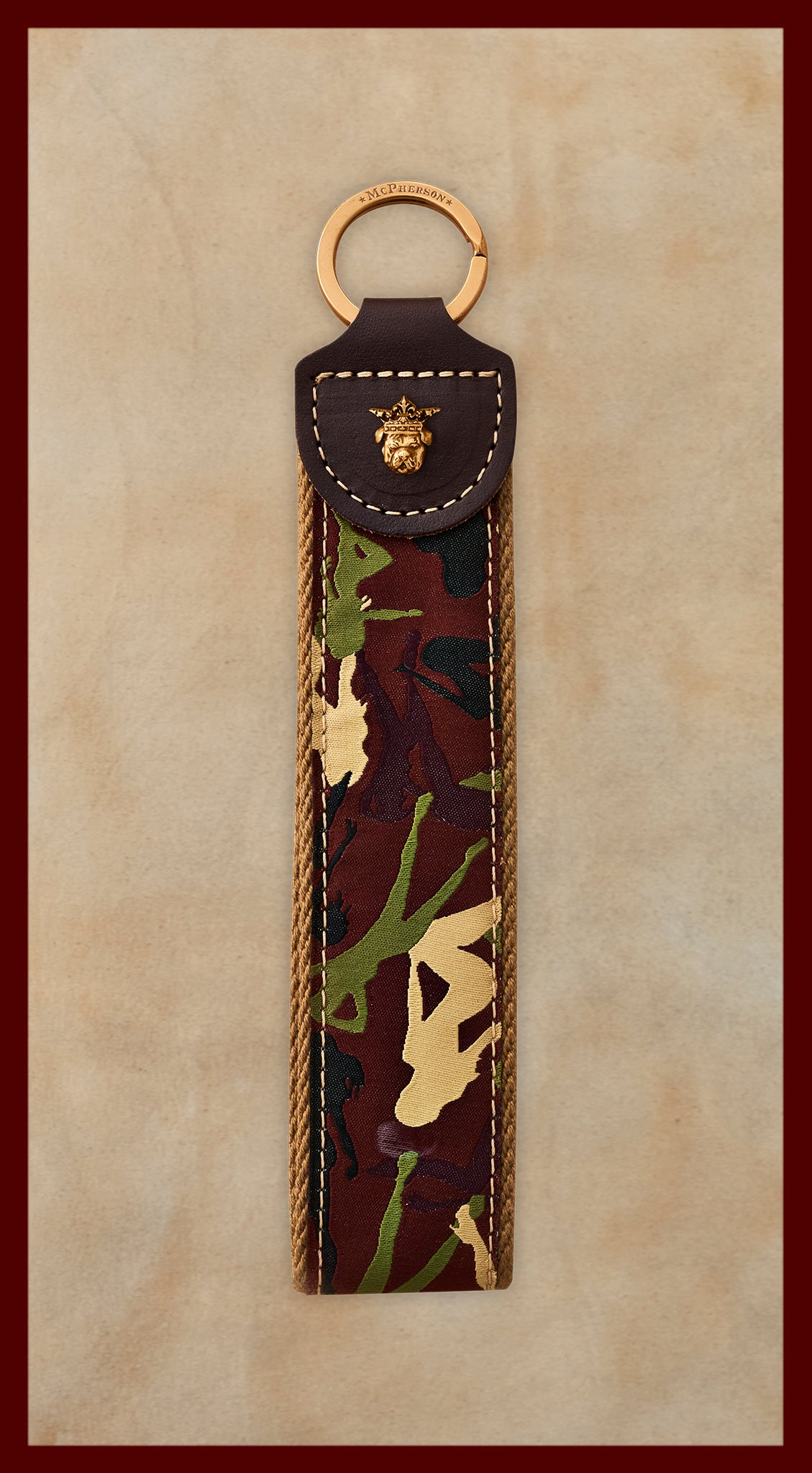 Porter Novelty Camo Girl Pattern Key Fob