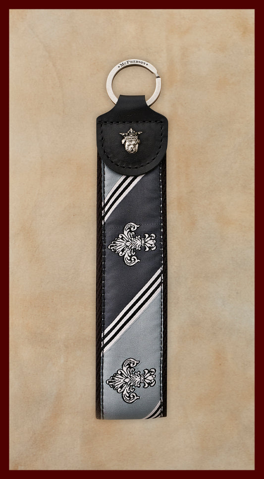 Porter Novelty Fleur de Lis Pattern Key Fob